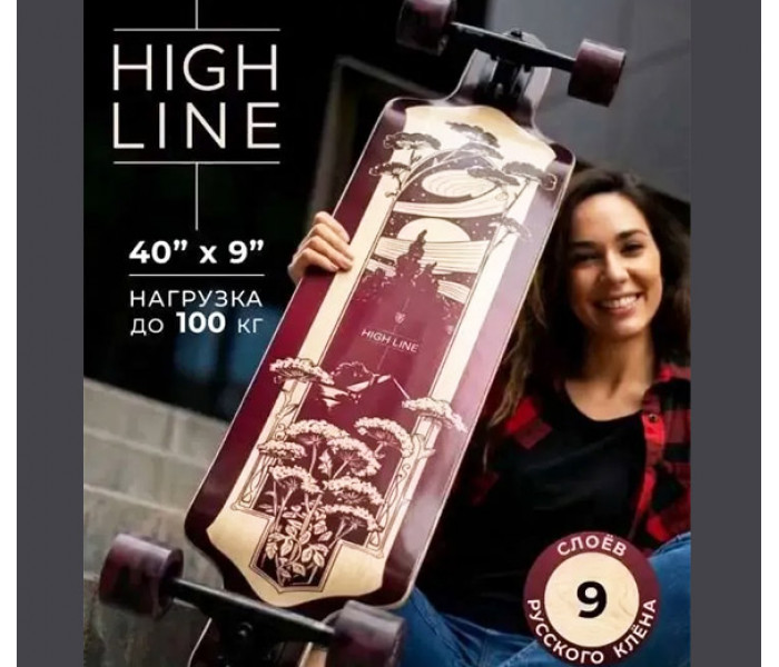 Лонгборд Tech Team TT HIGH LINE Dropdown красный Лонгборд Tech Team TT HIGH LINE Dropdown красный