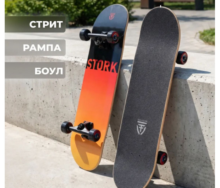 Скейт трюковой Tech Team Stork 31x8" Red Скейт трюковой Tech Team Stork 31x8" Red